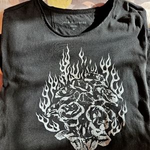 John varvatos Floral flame tee shirt.  Size medium